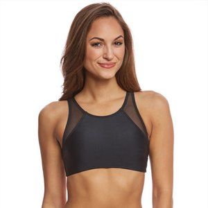 Sporti Active Backless Mesh Bikini Top Sports Bra